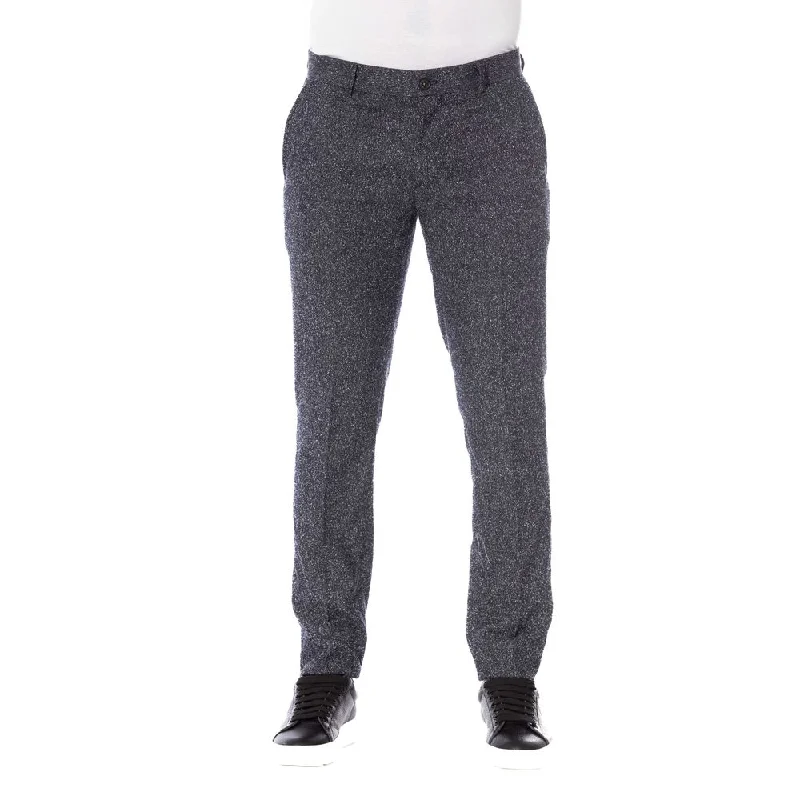 high-waisted yoga leggings -Trussardi Sleek  Designer Men's Trousers